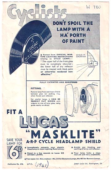 Lucas Masklite advertisement